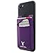 Monca Phone Wallet Stick on, RFID Blocking Phone Card Holder for Back of Phone Stick On Sticky Adhesive Attachment iPhone Wallet & iPhone Credit Card Holder (RFID Purple)