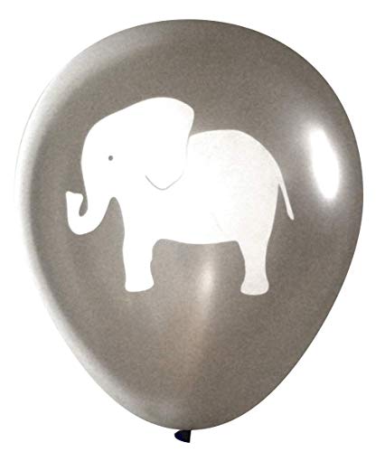 Elephant balloons (16 pcs) by Nerdy Words (Grey) - Thumbnail 2