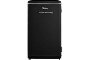Frigobar Retrô 93 litros Preto Inverter Bivolt Midea