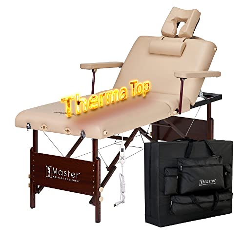 Master Massage 30" Del Ray Beauty Salon Lash Bed with Therma Top-Heated Portabl…