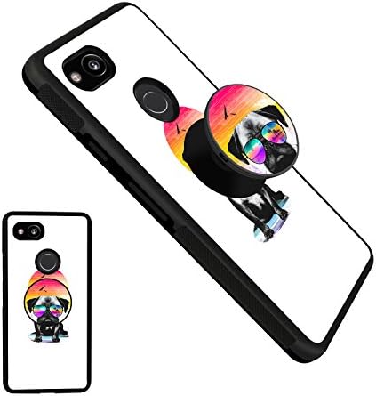 Google Pixel 2 XL Pug Case, Personalized Pattern Phone Case with Stand Slim Protective Case for Google Pixel 2 XL - Pug3