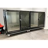 Quick N Clean Side By Side Jumbo Galvanized Cage Banks