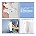 Marbrasse Bathroom Vanity Storage Organizer, Facial Makeup Container Cotton Pads Round Dispenser Box with lid, Automatic Pop-up Cotton Swabs Holder 2 Pack