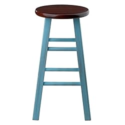 Winsome Wood Ivy Counter Stool, Rustic Light Blue