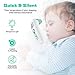 Digital Infrared Thermometer, ElekBest Forehead and Ear Thermometer with Fast Accurate Instant Reading Fever Alarm Medical Thermometer for Room Temperature Baby Kids and Adults