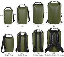 MARCHWAY Floating Waterproof Dry Bag Backpack