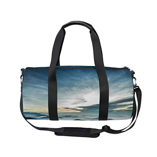 LORVIES Lanscape Duffle bag Shoulder Handy Sports Gym Bags for Men and Women