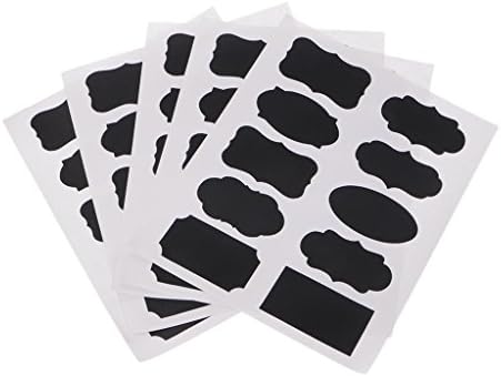 Peachshop 100 Pcs Chalkboard Labels Stickers Reusable Waterproof Blackboard Tag Set for Labeling Jars Parties Weddings DIY Kitchen Organizer (Dialog Box)