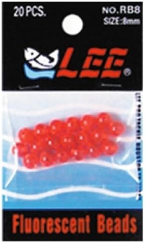 TaitexFishing Taitex Glass Beads 8mm 20pk Red Md#: RBG8