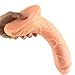 MLSice Curved Big Real Dildo Soft Dong Animal Large Penis Women Msturbate Erotic Sex Flirt Toy Realistic Penis Adult Gay Game Toys 10.24 Inch/26CM – Fleshthumb 2