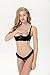 Half Cup Open Bra Tops Crotchless Panties Women Temptation Lace Sexy Lingerie Set (XS, Black)
