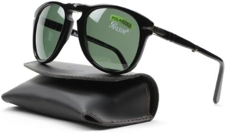 Persol Sunglasses 0714 / Frame: Black Lens: Crystal Green Polarized (54mm)