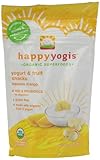 Happy Baby Organic Yogis Freeze-Dried Yogurt and Fruit Snacks Banana Mango, 1 Ounce Bag Organic Gluten-Free Easy to Chew Probiotic Snacks for Babies and Toddlers