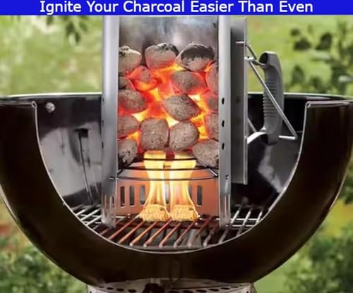 Fire Starter - 150 pcs xxl Natural Odourless Charcoal Starter & Campfire Firestarters | BBQ Grill, Outdoor Fire Pit, Camping Quick Wood Starters for Wood Stove, Fireplace, Chimney, Smoker, Pizza Ovens