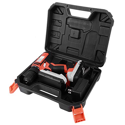 Zerone Akku-Bohrer, 18V Akkuschrauber mit 2000mAh Batterie Akku Schraubendreher mit LED-Licht und Plastikbox, 0-40Nm(EU) – Bild 7