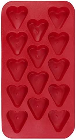 Heart Shape Cube Tray Freeze Mould 2Packs Jelly Pudding Chocolate Mold Silicone Colorful Ice Ball Ice Cube Mold