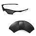 Walleva Black Polarized Replacement Lenses for Oakley Half Jacket XLJ Sunglasses