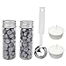Yoption 150 Pieces Octagon Sealing Wax Beads Kit for Christmas Cards, Envelopes, Wedding Invitations, Wine Packages, Gift Idea (Silver)