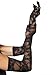 Leg Avenue Women's Stretch Lace Elbow Length Gloves