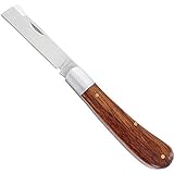 Budding knife, gardening knife RH3004 rosewood handle &amp; stainless steel blade, penknife for grafting plants (e.g. roses) and all other cutting tasks indoor and outdoor