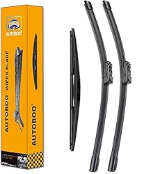 AUTOBOO 24"+18" Windshield Wipers with 14" Rear