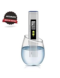VANTAKOOL Medidor digital de PH, medidor de PH de 0,01 PH de alta precisión, comprobador de calidad del agua con rango de medición de 0 14 PH para bebidas, piscinas y acuarios, diseño de prueba de PH con ATC