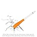 Tranesca Ergonomic grip holder for Apple Pencil-Orange(Apple pencil grip-Must have apple pencil accessory)