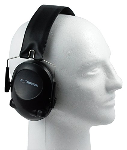 Boomstick Gun Accessories Electronic Safety Ear Muff with 4 AAA, Black