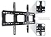 Mount-It! Low Profile Fixed TV Wall Mount Bracket for 32, 34, 37, 39, 40, 42, 47, 48, 49, 50, 52, 55, 60 Inch Flat Screen TVs, Ultra Slim Design with 175 Lbs Capacity Max VESA 750x450 6 ft HDMI cable