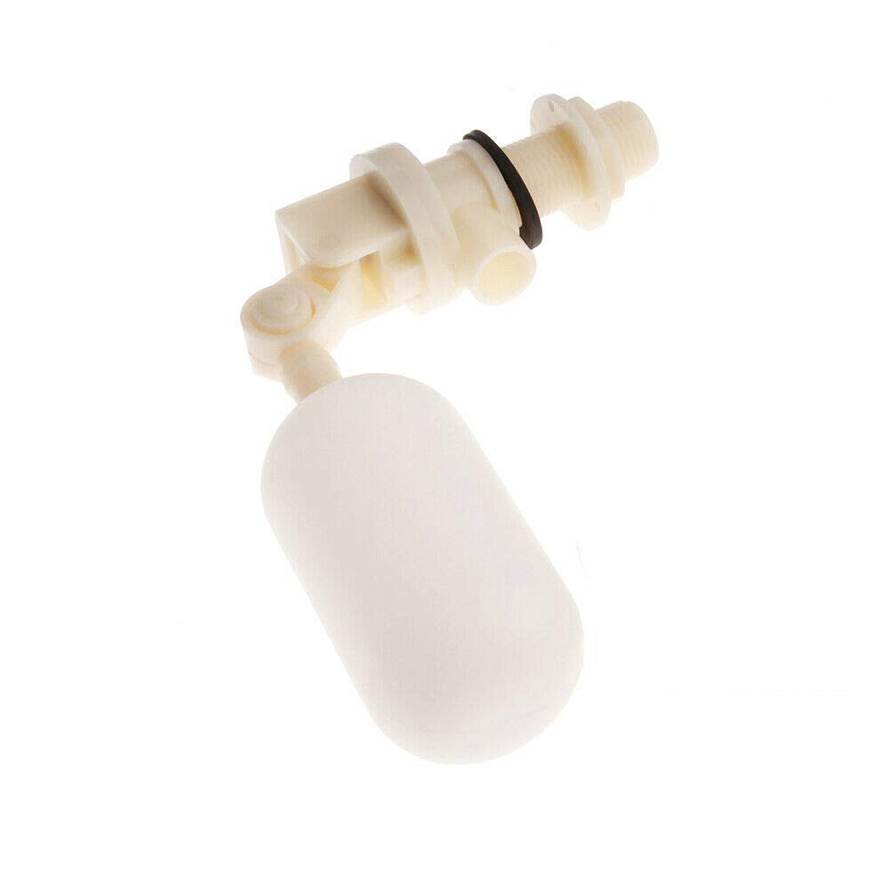 Float Valve 1PCS Ball-Cock Valve Plastic Automatic Float Ball Valve for Water Tank Livestock Drinker Bowl（1/2" DN15）