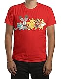 Pokemon Pikachu and Friends Mens Red T-shirt XL