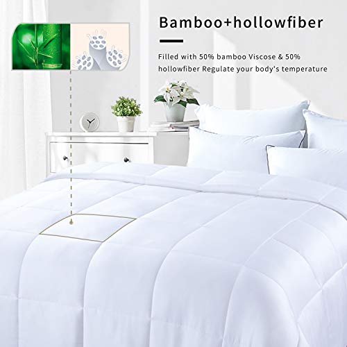 HOMBYS Lightweight Cooling Eucalyptus, Viscose Made from Bamboo Fill