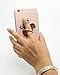 pipigo 005 Cartoon Phone Ring Stand Holder, 360 Degree Rotation Cell Phone Grip for Apple iPhone X/8 7 Plus/6/6S/5/5S/Samsung Galaxy Note/Tablet and iPad - Rose Gold/Silver - 2 Piece