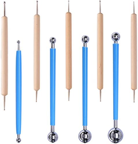 Carving Clay Metal Ball Tool Dotting Sculpting Modeling Tools Set