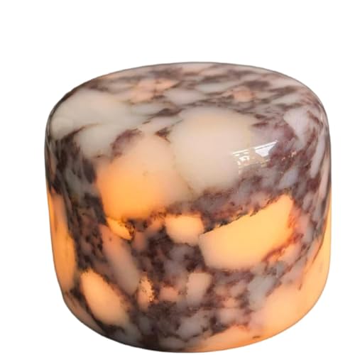 Marmor Marble Lamp Table Lamp Unique Stone Touch Lamp Pat Lamp Type-C 3 Way Bedside Lamp Ambient Light Bedroom Stands Night Light Decorative LED Warm Portable Lamp Rechargeable(Calacatta Purple)