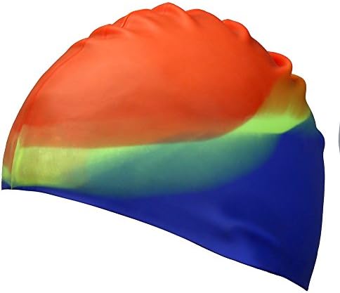 UKEE Silicone Swimming Cap 3D Silicone Design, Odorless, Non-Toxic, Silicone Elastic and Durable Swimming Cap For Adults and Men and Adults - Keep Hair Clean and Dry