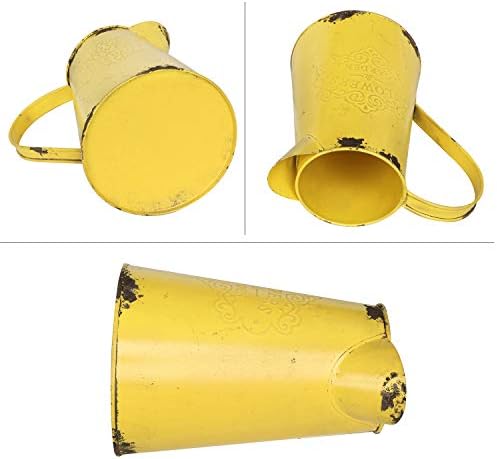 Metallic farmhouse flower vase with intricate design, 7cm in size, priced at $19.98 as of August 9, 2023.