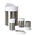 Amazon Basics Stainless Steel Soap Dish Holder, for Shower/Sink/Bathroom, White