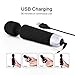 Mini Personal Vibrator Quiet and Waterproof with 10 Mode Handheld Cordless Bullet Massager Rose Red