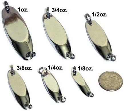 Set of Master Kast Jigs in Chrome & Gold - Includes Rings but NO Hooks 30 1/2oz 14gr / CHROME