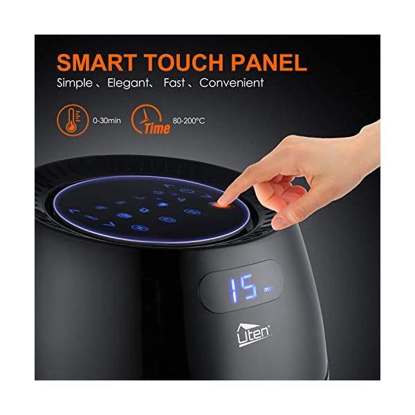 Air Fryer, Uten 6.5L Power Air Fryer with Digital Display, Rapid Air Circulation System Adjustable Temperature and 30…