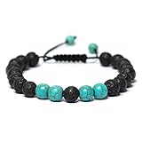 Banana Bucket Adjustable Calm Lava Stone Diffuser Bracelet - meditation, grounding, healing, genuine stones, natural, essential oils, self confidence, holistic, aromatherapy