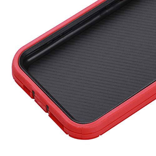 Co-Goldguard Case Compatible with iPhone 11 Pro,[NOT for iPhone 11] Heavy Duty 3 in 1 Durable Cover Shockproof Drop-Proof Shell Cases Compatible with iPhone 11 Pro 5.8 inch,Black&Red