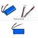7.4V 1200mAh Lipo Battery for MJX X101 WLtoys V666 V353B UDI U829X RC Drone-Pack of 2