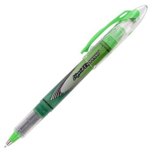 Papermate Liquid Expresso Porous Point Pen, Green Ink, Medium Point, 12