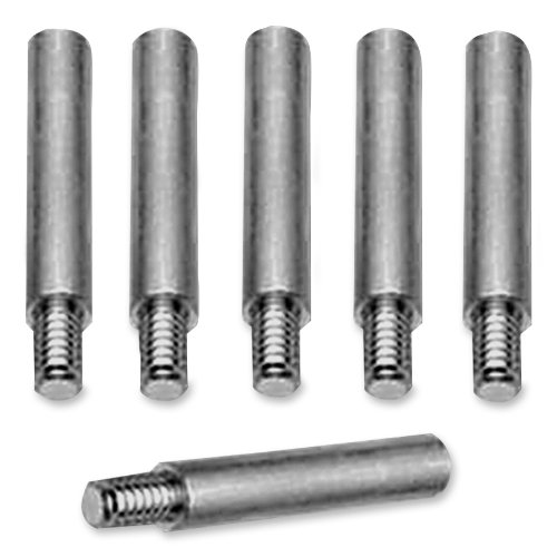 Charles Leonard Aluminum Screw Post Extensions, 1 Inch Length, Silver, 100-Pack (3733LE)