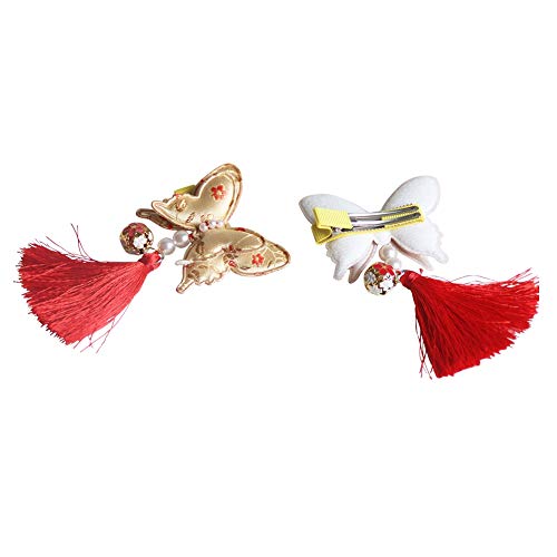 ESHOO Girl Butterfly Tassel Hairclip Hairpin Accessories Chinese Style