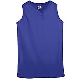 Augusta Sportswear WOMEN'S SLEEVELESS TWO-BUTTON SOFTBALL JERSEY