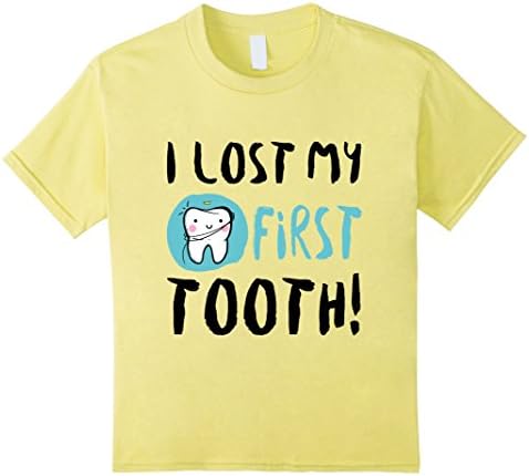 Kids I Lost My First Tooth T-Shirt for Kids 8 Lemon