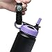 MORLA Straw Lid/Cap for Hydro Flask Wide Mouth Sports Water Bottle with Paracord Handle.(Purple/Black)